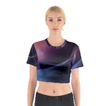 Abstract Form Color Background Cotton Crop Top