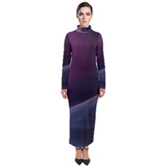 Abstract Form Color Background Turtleneck Maxi Dress by Nexatart