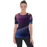 Abstract Form Color Background Short Sleeve Top