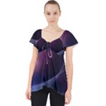 Abstract Form Color Background Lace Front Dolly Top