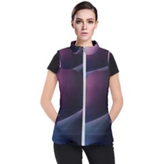 Abstract Form Color Background Women s Puffer Vest by Nexatart