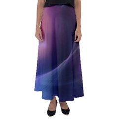 Abstract Form Color Background Flared Maxi Skirt by Nexatart