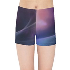 Abstract Form Color Background Kids Sports Shorts by Nexatart