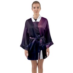 Abstract Form Color Background Long Sleeve Kimono Robe by Nexatart