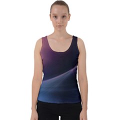 Abstract Form Color Background Velvet Tank Top by Nexatart