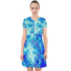 Abstract Squares Arrangement Adorable In Chiffon Dress by Nexatart