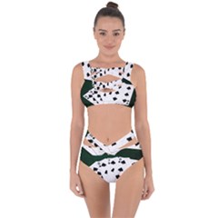 Poker Hands Straight Flush Spades Bandaged Up Bikini Set  by FunnyCow