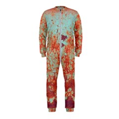 Orange Blue Rust Colorful Texture Onepiece Jumpsuit (kids) by Nexatart