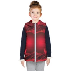 Abstract Scrawl Doodle Mess Kid s Hooded Puffer Vest