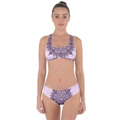 Mandala Pattern Fractal Criss Cross Bikini Set