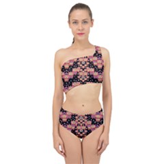 Fantasy Flower Ribbon And Happy Florals Festive Spliced Up Two Piece Swimsuit by pepitasart