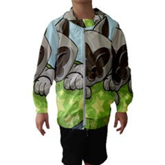 Kitten Kitty Cat Sleeping Sleep Hooded Windbreaker (kids) by Sapixe