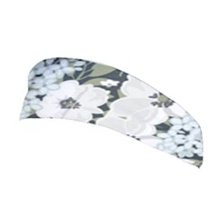 White Vintage Florals Stretchable Headband