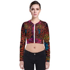 Exotic Water Colors Vibrant  Zip Up Bomber Jacket by flipstylezfashionsLLC