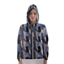 Pattern Texture Form Background Hooded Windbreaker (Women) View1