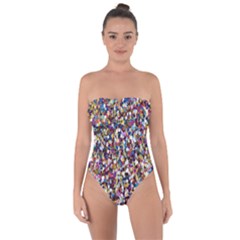 Pattern Abstract Decoration Art Tie Back One Piece Swimsuit by Nexatart