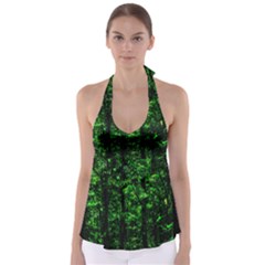 Emerald Forest Babydoll Tankini Top by FunnyCow