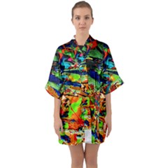 Width 1 Quarter Sleeve Kimono Robe by bestdesignintheworld