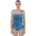 Metalic Waters Twist Front Tankini Set View1