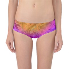 Fractal Batik Art Hippie Rainboe Colors 1 Classic Bikini Bottoms by EDDArt