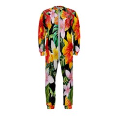 Tropical Flowers Butterflies 1 Onepiece Jumpsuit (kids) by EDDArt