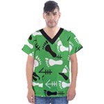 GREEN Men s V-Neck Scrub Top
