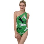 GREEN To One Side Swimsuit