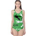 GREEN One Piece Swimsuit
