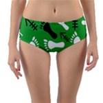 GREEN Reversible Mid-Waist Bikini Bottoms