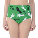GREEN Classic High-Waist Bikini Bottoms