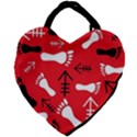 RED SWATCH#2 Giant Heart Shaped Tote View1