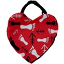 RED SWATCH#2 Giant Heart Shaped Tote View2