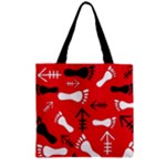 RED SWATCH#2 Zipper Grocery Tote Bag