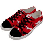 RED SWATCH#2 Men s Low Top Canvas Sneakers