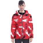 RED SWATCH#2 Men s Hooded Puffer Jacket