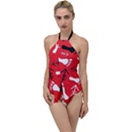 RED SWATCH#2 Go with the Flow One Piece Swimsuit
