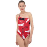 RED SWATCH#2 Classic One Shoulder Swimsuit