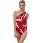 RED SWATCH#2 To One Side Swimsuit