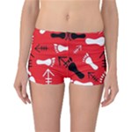 RED SWATCH#2 Reversible Boyleg Bikini Bottoms