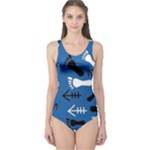BLUE #2 One Piece Swimsuit