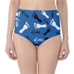 BLUE #2 Classic High-Waist Bikini Bottoms