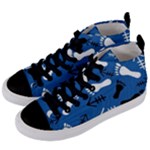 BLUE #2 Women s Mid-Top Canvas Sneakers