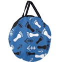 BLUE #2 Giant Round Zipper Tote View1