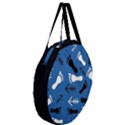 BLUE #2 Giant Round Zipper Tote View3