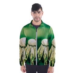 Dandelion Flower Green Chief Windbreaker (men) by FunnyCow