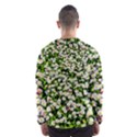 Green Field Of White Daisy Flowers Hooded Windbreaker (Men) View2