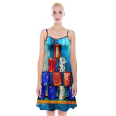 Soup Cans   After The Lunch Spaghetti Strap Velvet Dress by FunnyCow