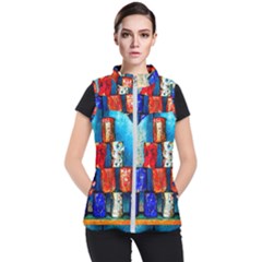 Soup Cans   After The Lunch Women s Puffer Vest by FunnyCow