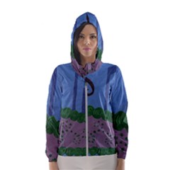 Purple Shoe Hooded Windbreaker (women) by snowwhitegirl