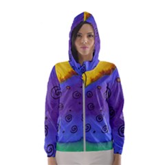 Whale And Eggs Hooded Windbreaker (women)